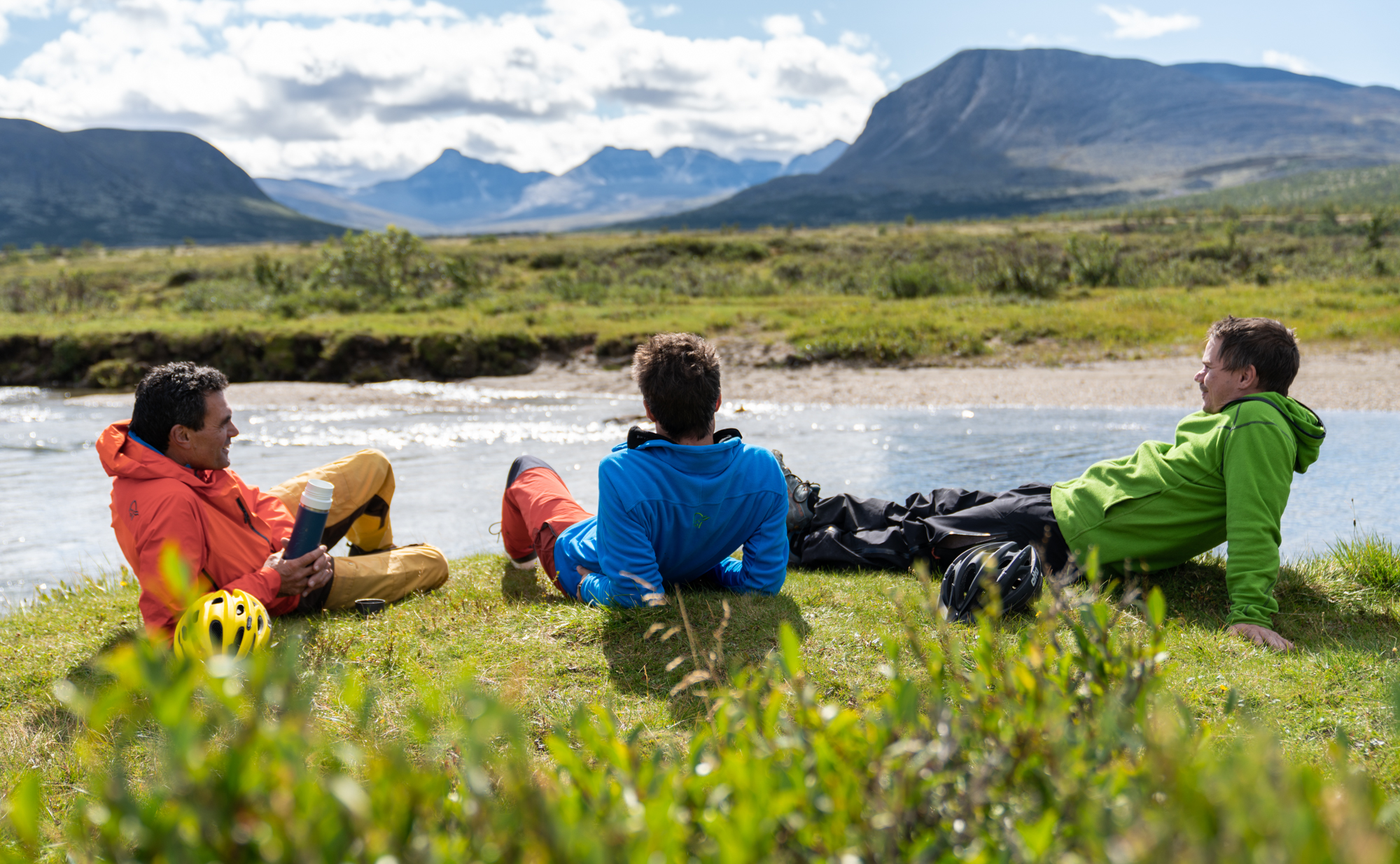 Relaxing in Grimsdalen.