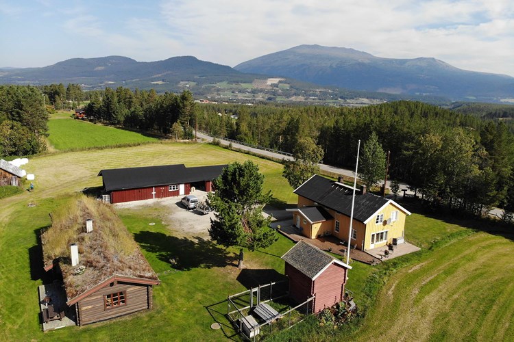 Aerial of Urørt Bike Lodge